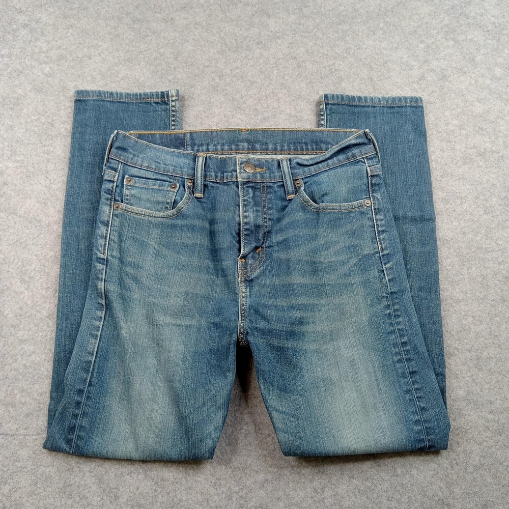 Levis 510 Jeans Mens 30x28 Medium Wash Blue Skinny Stretch Denim 05510-0336
